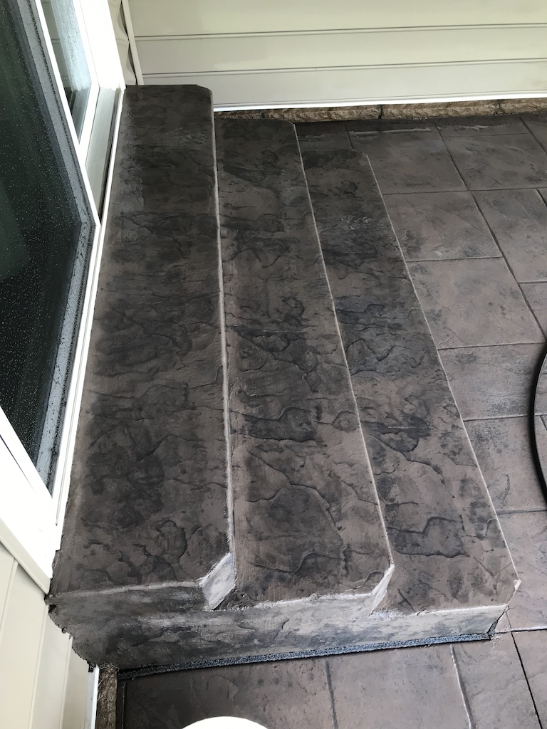 Patio stamped taupe color 2