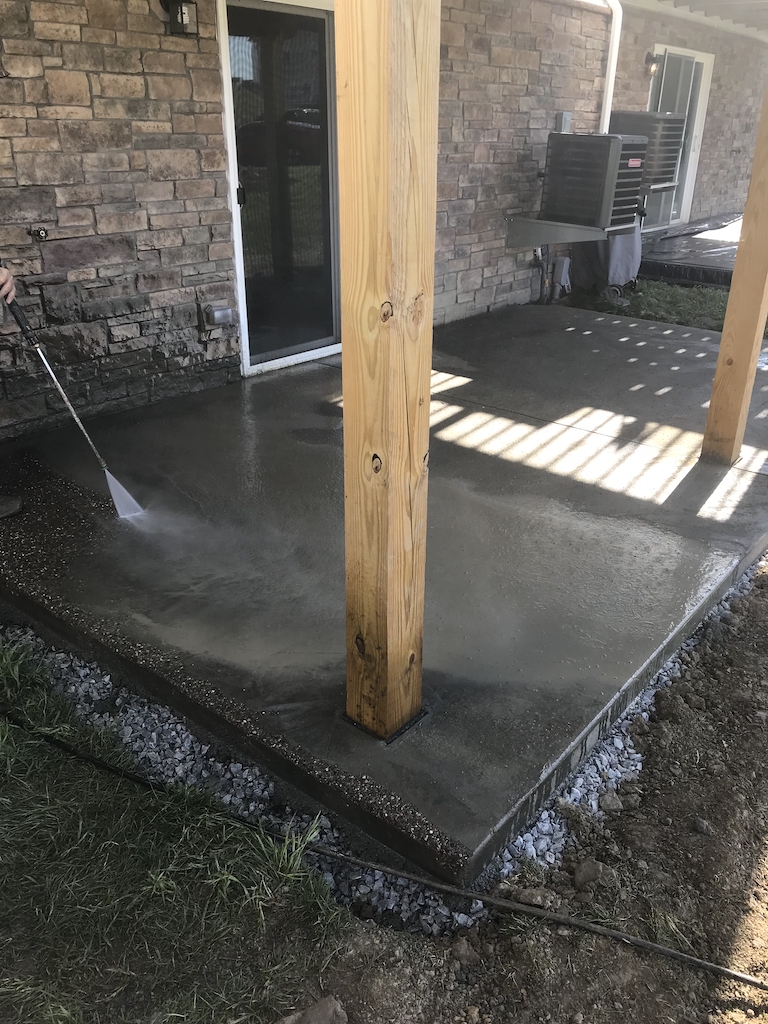 Aggregate patio 2