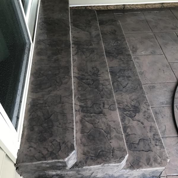 Patio stamped taupe color 2